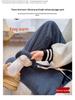 2025 Women's Winter Fleece-Lined Lambswool Sweatpants - Extra Long, Thickened Joggers with Cuffed Corduroy Design
