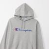 Parka Long Sleeve Fleece Script Logo Hooded Sweatshirt Oxford Gray M [Champion] C8-W130Z Men's