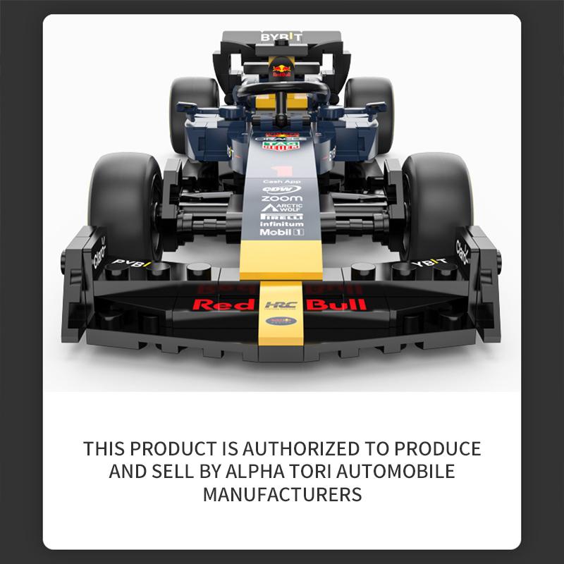 92500 1:24 Static Version Formula 1 Racing Car Building Blocks Ornaments Children Puzzle Assembly Toys For Boy Boyfriend Adult