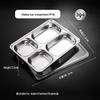 304 Stainless Steel Divided Lunch Tray