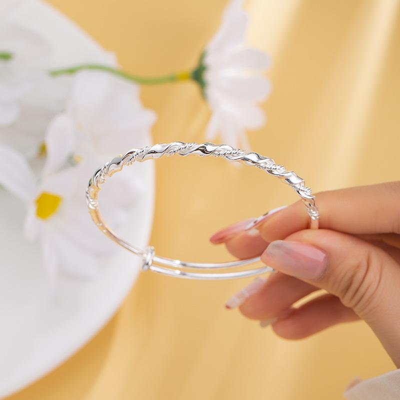 Fashion Minimalist Retro Open Knot Bracelet Niche Light Luxury Bracelet Women's Personality Hook Bracelet Jewelry