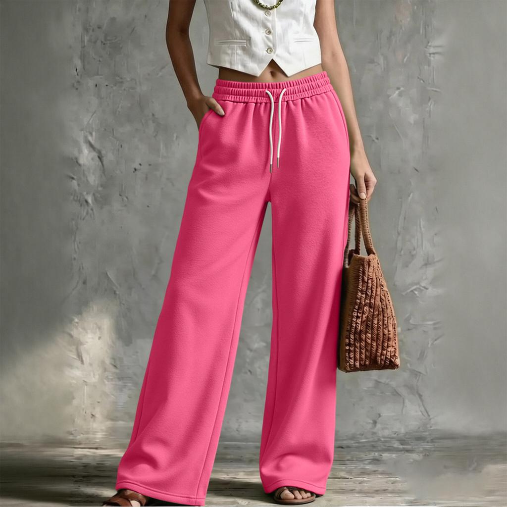 Women's Loose Fit Casual Straight Leg Sweatpants with Elastic Waist, Color