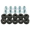 10Pcs Motorcycle Rubber Grommets Bolt Pads Pressure Relief Cushion Buffer Washer Shock Bushing Kit for Kawasaki Fairing Gaskets