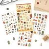 Journal GO 4pcs Fun of Life PET Journal Supplies Camping Farm Lovely Collage Journal Decor Creative Scrapbooking Diy Material