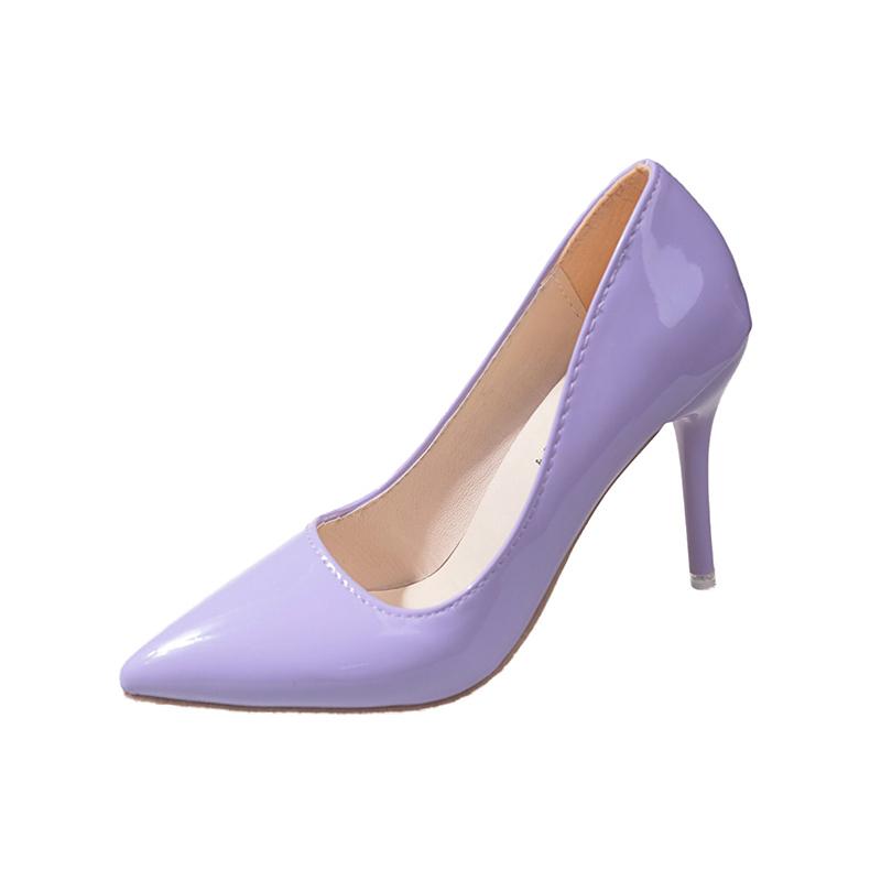 Large Size 40-43 Women High Heel Shoes Fashion Simple Solid Color Thin High Heel Pointed Single Shoes Botines Mujer Con Tacon