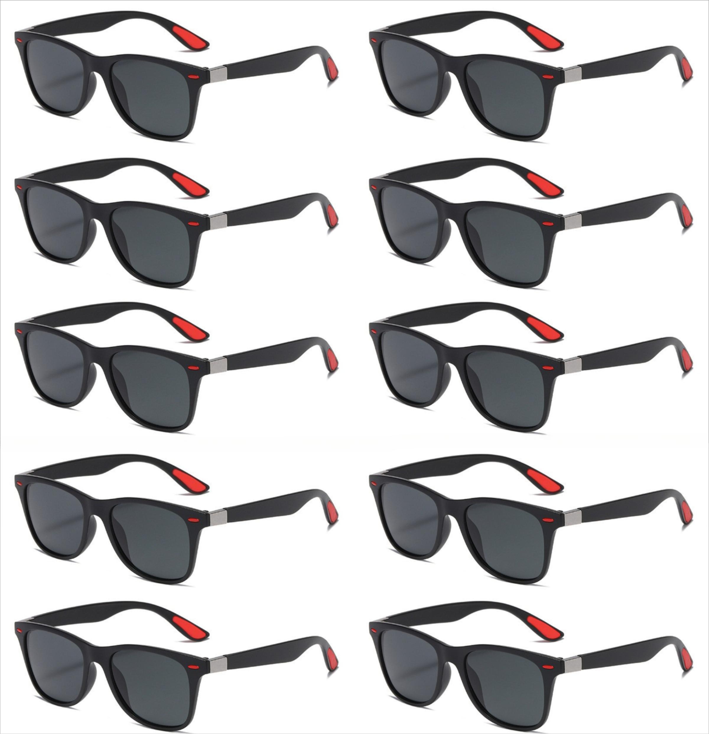 

10pcs Design Polarized Sunglasses Men Rectangle Mirror Sport Polarized Sunglasses Driving Fishing Sunglasses