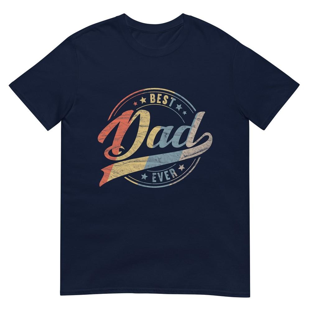 Retro Vintage Best Dad Ever Father Daddy TShirt S