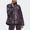 Adidas Warm Windproof Sports Stand Collar Cotton Jacket Unisex Jacket Purple FT2550