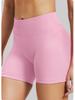Dfyne Women's High Waist Yoga and Running Shorts - Athletic Fitness Hip Shorts