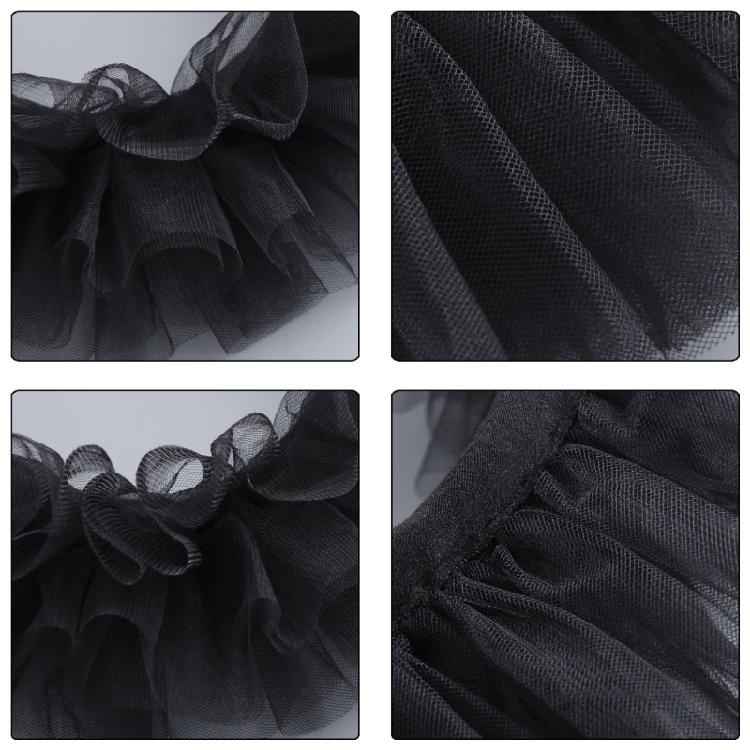 Vintage Detachable Collar Multilayered Mesh Collar for  Colonial Outfit Lace Jabot Collar Cosplay Costume Neckwear