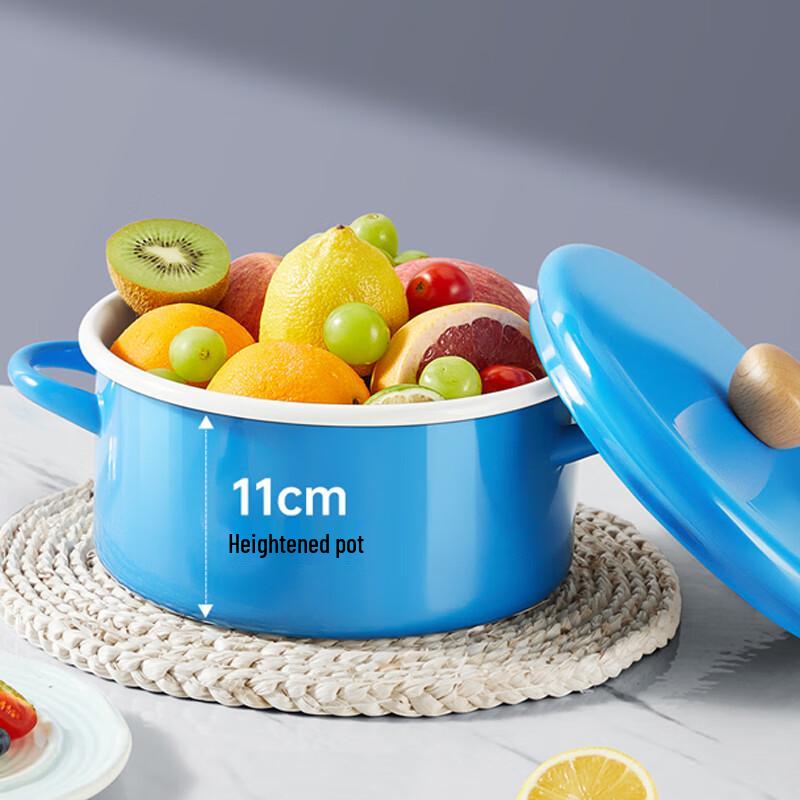 Chuidahuang Japanese Style Enamel Soup Pot 20cm