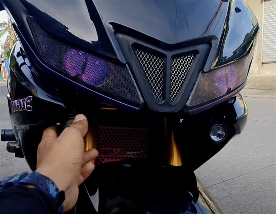 Motorcycle Headlight Air Intake Decorative Sheet Cover For Yamaha R15 V3 2018-20