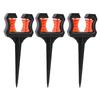 3PCS Black Hose Guide Stake 26cm Height Water Pipe Positioning Holder Roller  Plant Area Watering