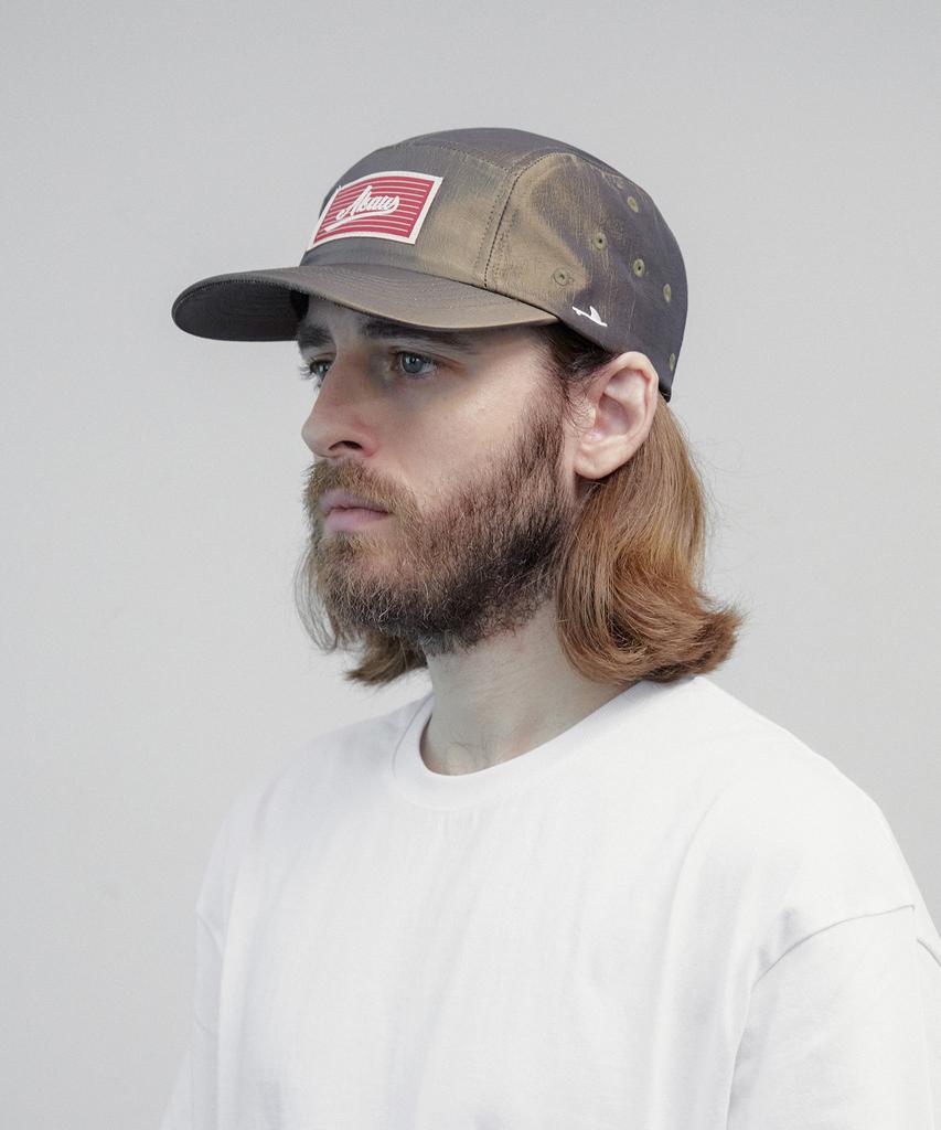 Akau Oversized Metallic Camp Cap (Copper Brown)