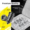 20Pcs Tyre Repair Kit, Tire Rubber Nails Tool, Self-Service Car Wheel Puncture Repair Screws With Screwdriver Set For Auto, Motorcycle, Bike, Truck,