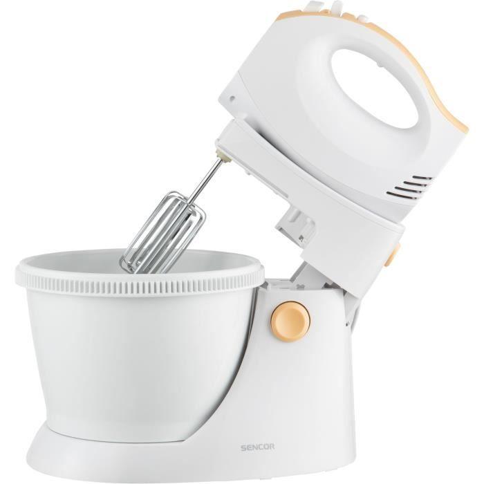 Batteur à main avec bol rotatif - SENCOR - SHM 5330-EUE3 - 500 W - Blanc