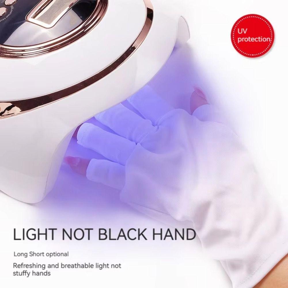 Protect Finger Skin Nail Painting Gloves Anti -UV UV-protective Gloves Nail Art Mittens  Nail Tools