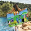 Cartoon Kid-E-Cats Handtuch Bleach Handtücher Yoga Fitnessstudio Leicht Tragbar Zum Schwimmen Duschen Reisen Sportzubehör Sanddicht