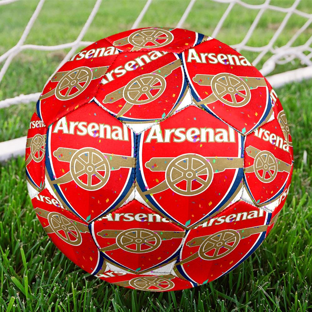 Arsenal F.C Print Size 5 Soccer Ball, Standard Match Football for Sports Game and Team Practice, Ideal Gift for Soccer Fans