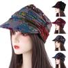 Foldable Earflap Cotton Short Brim Girls Cap Baseball Cap Ethnic Style Cap Women Hat Peaked Cap