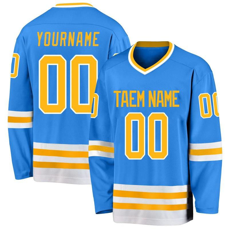 Mens Long Sleeve Duck Print Hockey Jersey T-Shirt Loose Fit Casual Sport Tee Youth