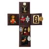 Portable Catholic Altar Altar, Handmade Pocket Prayer Shrine, Faux Leather Spiritual Folding Foldable Devotional Religious Gift for Christian Friends