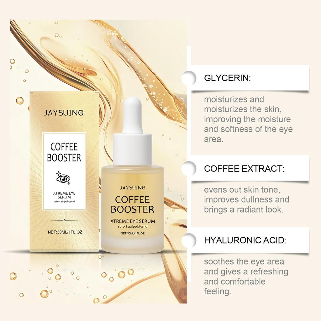 Caffeine Eye Serum Gently Refines the Skin Around the Eyes with a Moisturizing and Refreshing Treatment Essence.