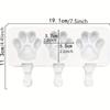 Food-Grade Silicone Cat Paw Mousse & Ice Cream Mold - 3 Cavities, Cartoon Shape With 20 Wooden Sticks Included