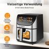 Air Fryer XXL Airfryer 8.5L Airfryer with Viewing Window & Color Display, 12 Programs, Color LED Touchscreen, Easy Cleaning