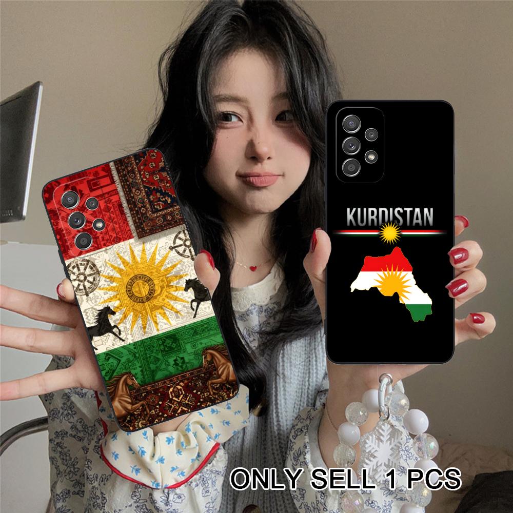 Kurdistan Flagge Mattes TPU Handyhülle für Samsung Galaxy A56 55 54 53 52 51 36 35 34 23 16 15 5G Bunte Hülle