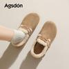 Augu Shiden Fleece Birkenstocks New Winter All-inclusive Thickened Cotton Shoes Low-top Snow Boots