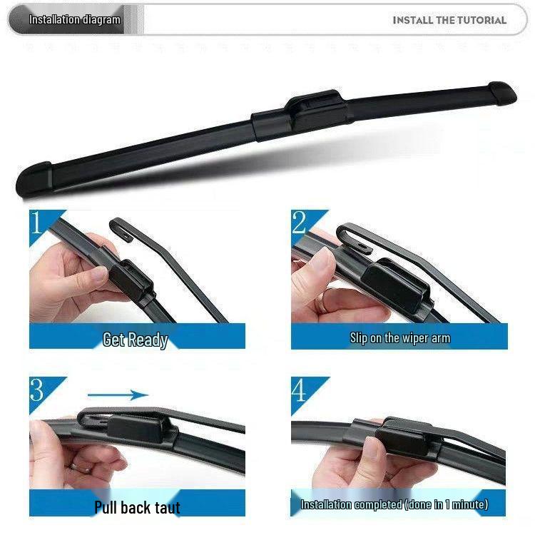 Honda Compatible Wiper Blade for Vezel, XR-V, Tenth Gen Civic, Accord, CR-V, Spirior, Odyssey, and Fit.