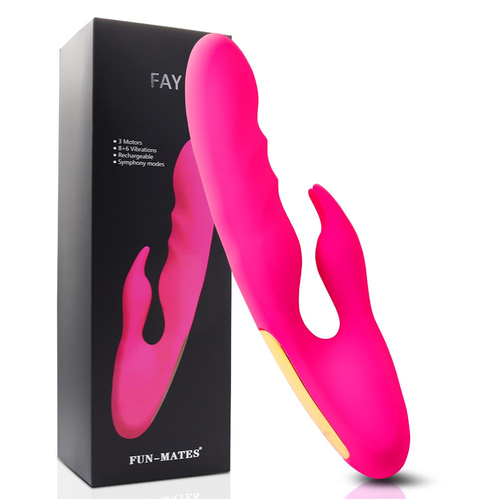 Powerful G-Spot Rabbit Vibrator for Women Beginner Nipple Clitoris Stimulation Female Orgasm Finger Shaped Sex Toys