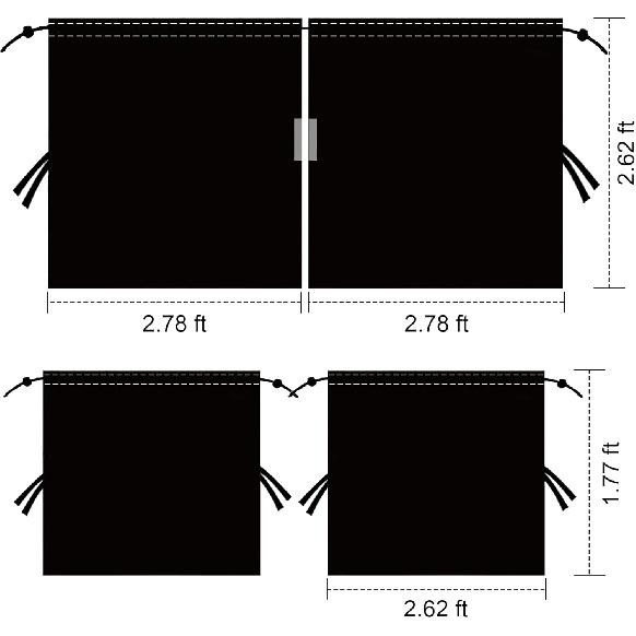 Set Of 3 Privacy Curta For Car, SUV, Van - Includes 1 Rear Seat Divider & 2 Side Windows Divider Curta For Camping & Sleeping