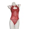 Sexy lingerie women's neck sling onesie empty pure lace splicing slim fit free suit