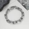 Titanium Steel Diamond Inlaid Hiphop Bracelet For Men Women Gift Choice