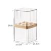 Dustproof Cosmetic Storage Box with Cover for Desktop Makeup Brushes Cotton Swabs Lipstick Samples Skin Care Products Organizer