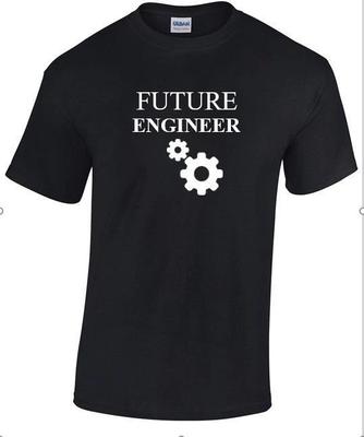 Future Engineer Gears Mechanical Student College Graduation Cotton T-Shirt S-5XL