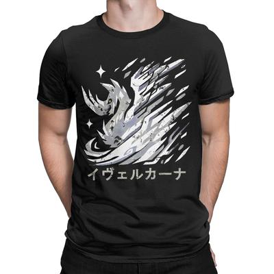 Men Women Hunter World Iceborne Velkhana Kanji Icon T Shirt 100% Cotton Graphic Print Tee Shirts Clothing Outfits