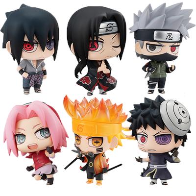 6 Stück/Set Heiße Naruto Version Anime Figuren Hinata Sasuke Itachi Kakashi Action Figur Schreibtisch Dekoration Sammlerstück Kinderspielzeug Geschenk Q Kinderfreundlich