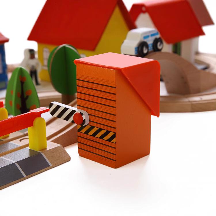 69-Piece Wooden Train Set for Kids - Educational Assembly Toy for Parent-Child Play