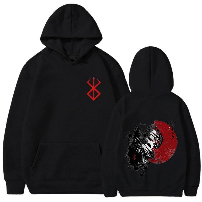 

Berserk Men Fashion Hoodies Men Women Hooded Sweatshirts Fashion Casual Pullovers Autumn Boys Girls Streetwear Hoodie S