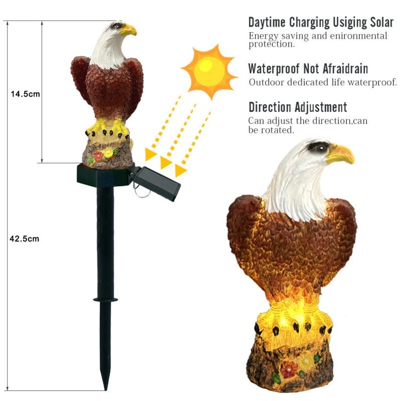Solar Powered Parrot Garden Light: Waterproof Resin Ornament For Nighttime Holiday Decorations Home Decor Supplies
