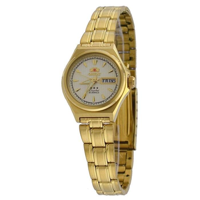 ORIENT Ladies Tristar Automatic Watch Gold Tone Gold Dial
