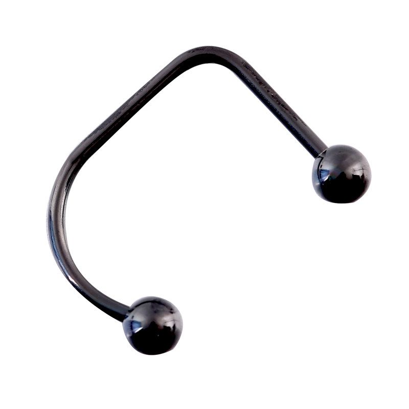 Acier Titane Ondulé Élégant Labret en Forme de U Féminin Tendance Club de Nuit Élégant Remplacement de Goujons pour Anneau de Lèvre Ornement Perforé Punk Européen et Américain