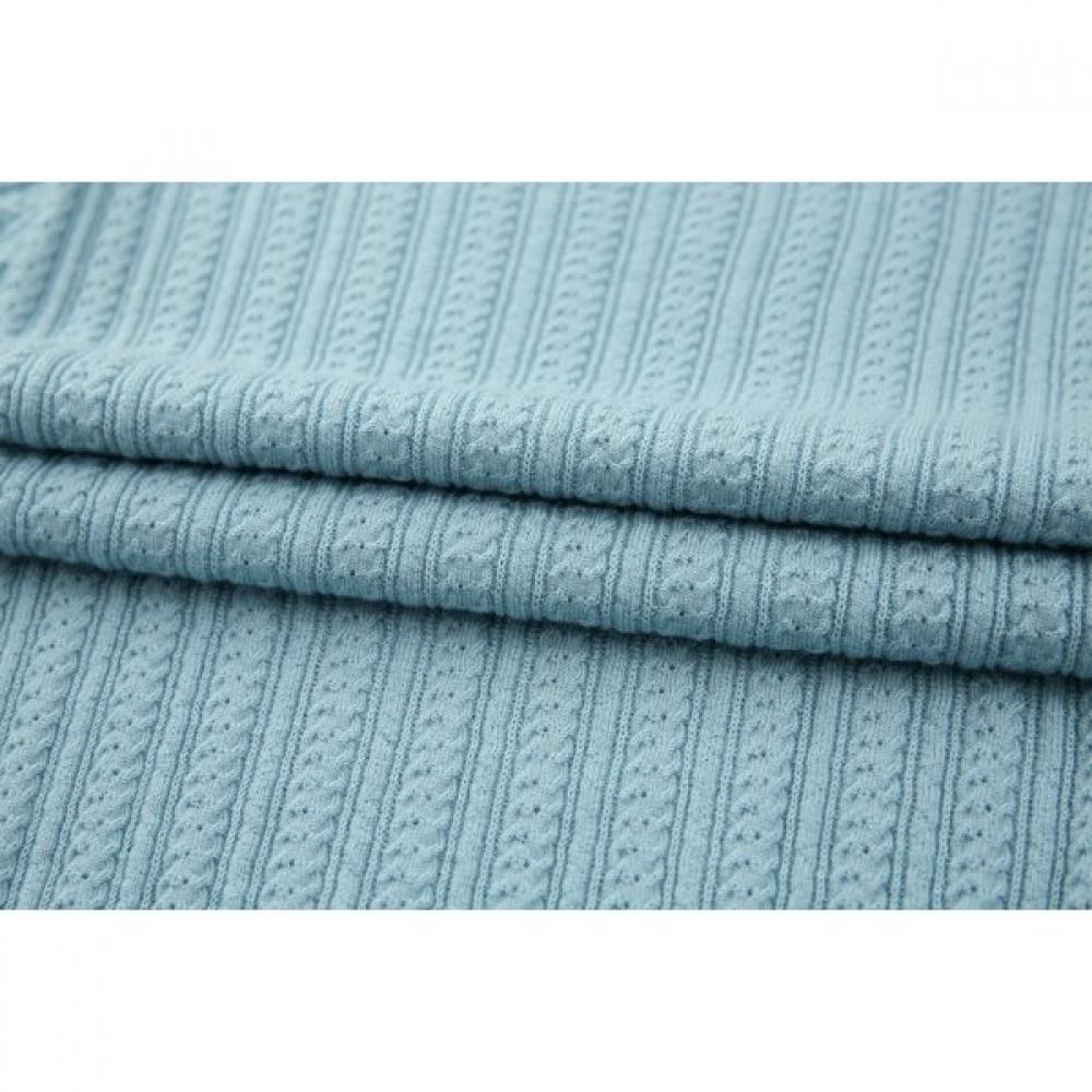 FURINA Cash Touch Cable PaTTern KniT T shirT