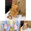 Capybara Plush Backpack With Hat And Orange On The Head Design For Casual Wear