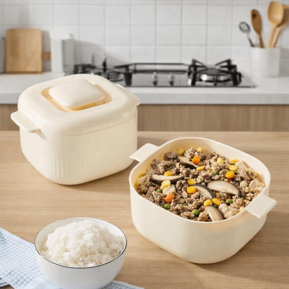 1700ml Microwave Rice Cooker Steam Box Food Cooking Steamer  Microwave Cooking
