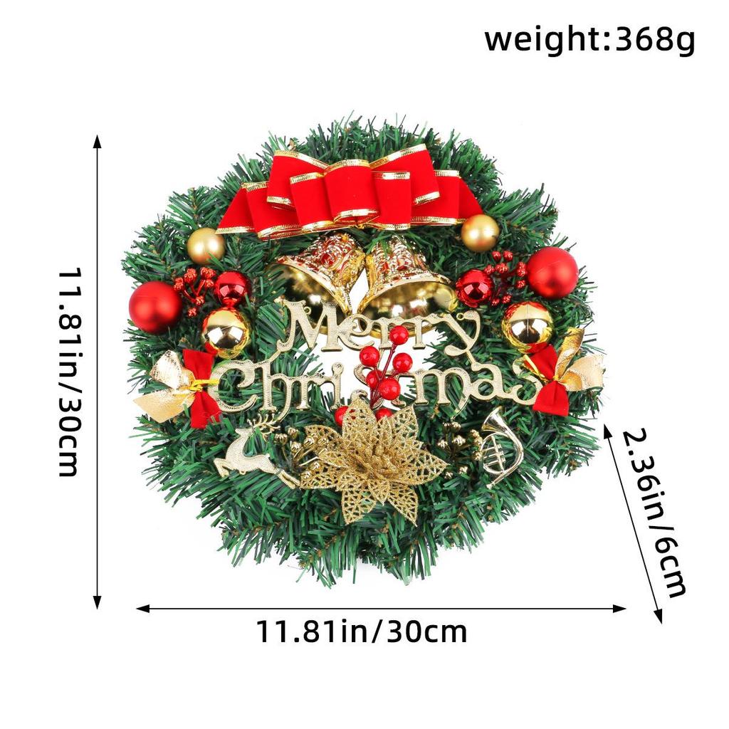 Fresh Christmas Wreath for Window and Door Display Decorations