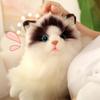 Simulated Ragdoll Cat Doll Sleeping Pillow Doll Doll Kitten Plush Toy Children's Birthday Gift Girl